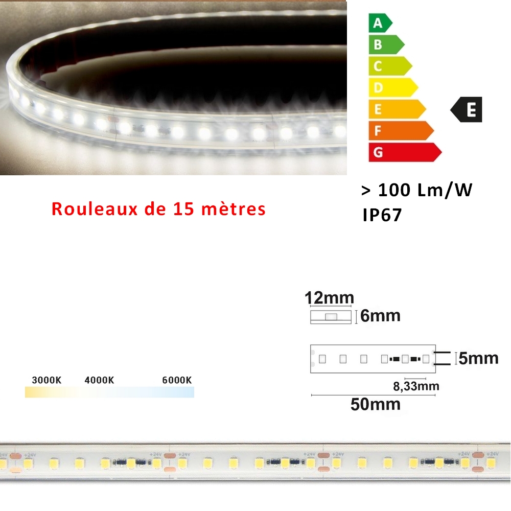 Alimentation étanche 12 V/100 Watt pour ruban LED